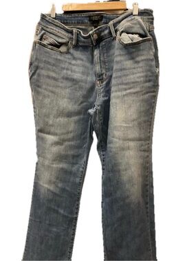 Judy Blue High Rise Bootcut Jeans | Light Wash Whisker Detail | Size 14W | Plus